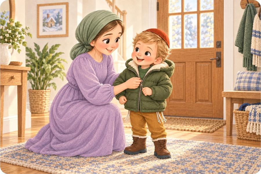 Motty and the Helping Hand story illustration