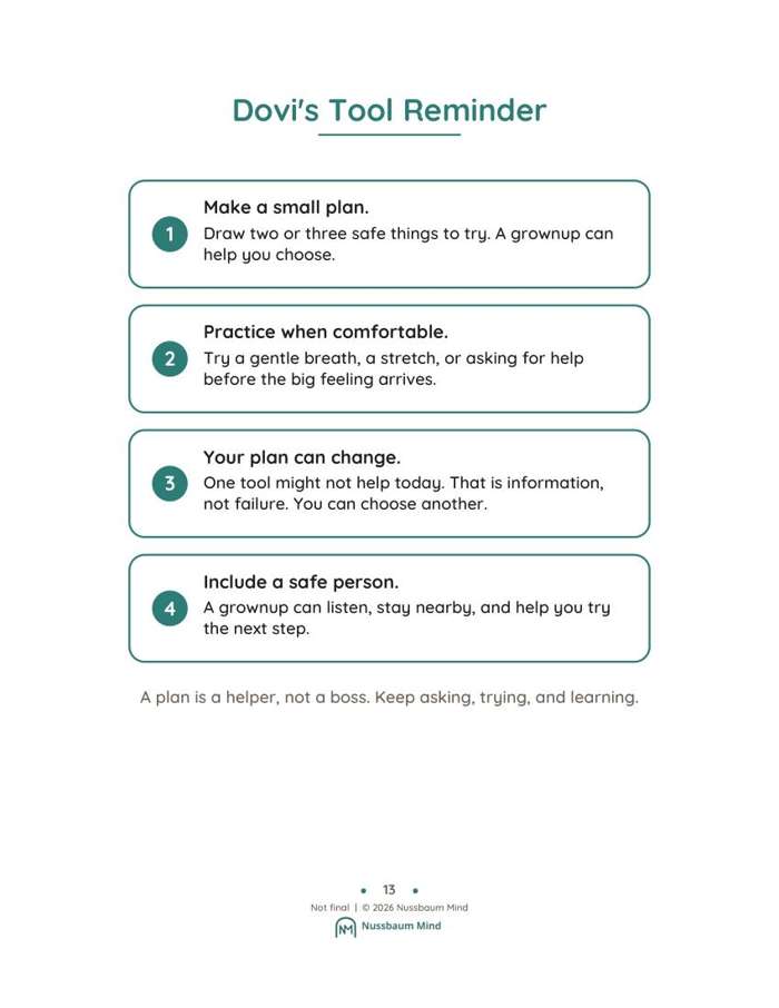 Dovi's Plan That Can Change page 13