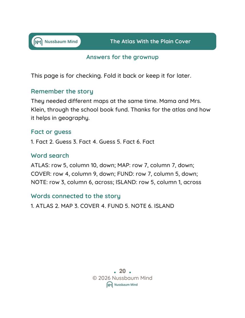 The Atlas With the Plain Cover activity page 9