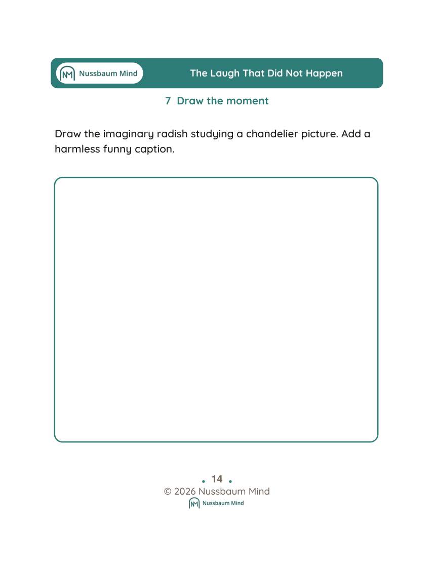 The Laugh That Did Not Happen activity page 7