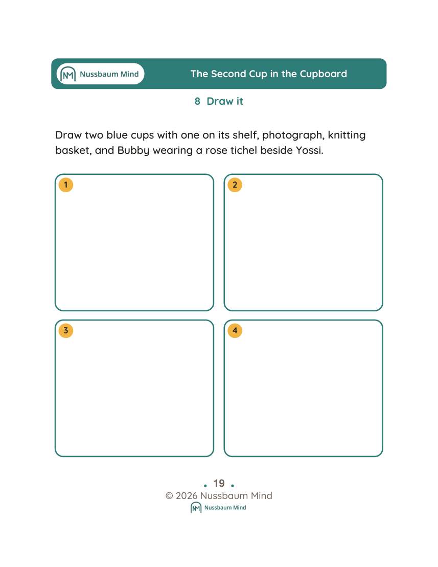 The Second Cup in the Cupboard activity page 8