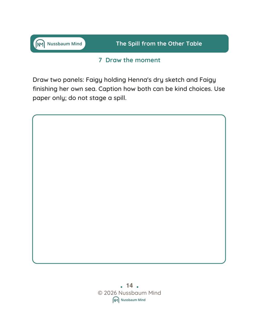 The Spill from the Other Table activity page 7