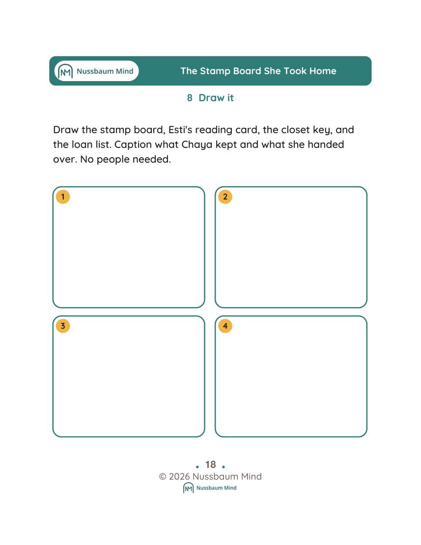 The Stamp Board She Took Home activity page 8
