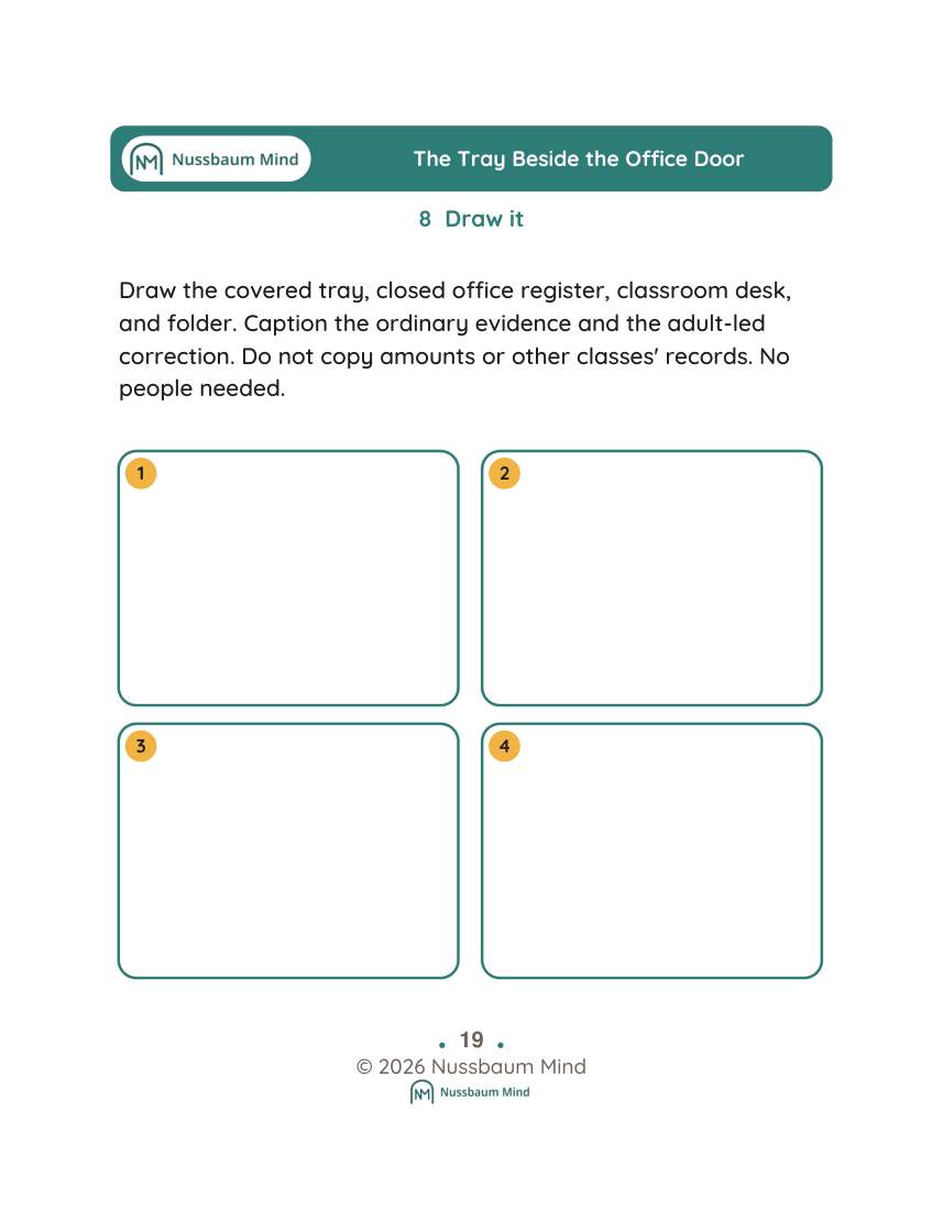 The Tray Beside the Office Door activity page 8